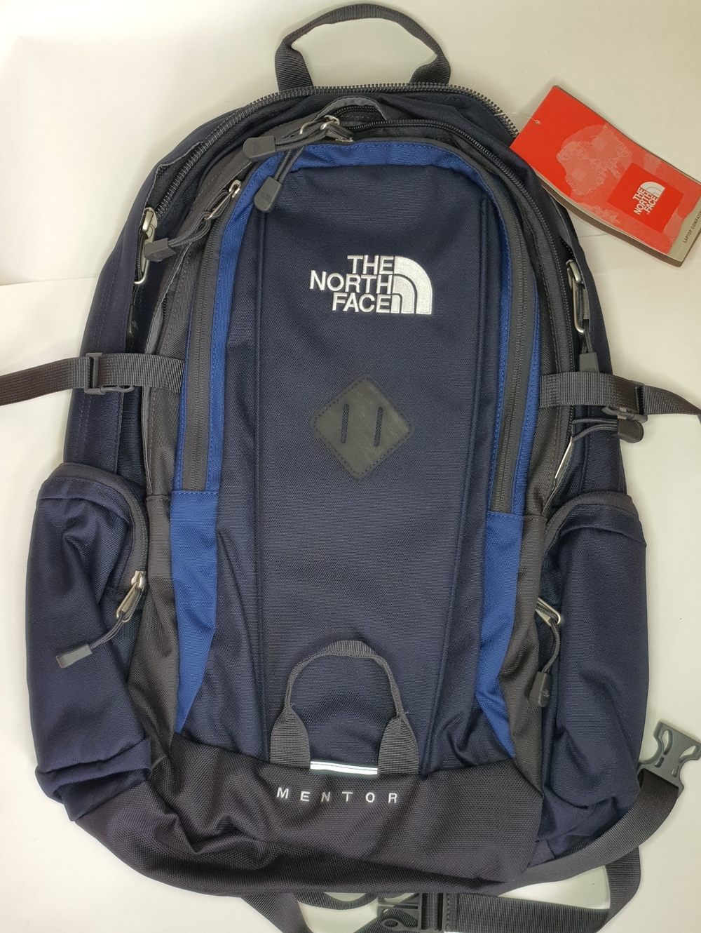 The North Face Navy and Royal Blue Mentor Backpack  NWT